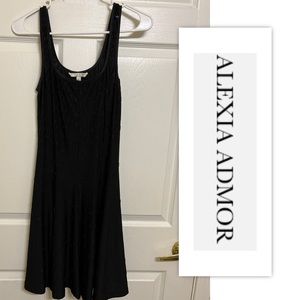 Alexia Admor Black Beaded Swing Tank Dress
